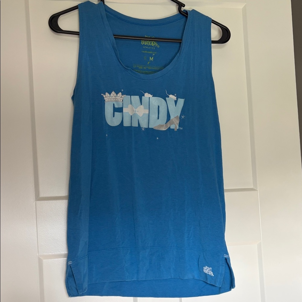 Disney Blue Tank Top with Cinderella Design